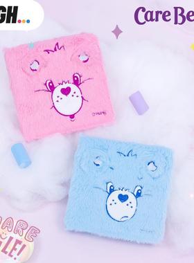 华纳正版爱心小熊毛绒笔记本Care bears可爱卡通学生日记手账本子