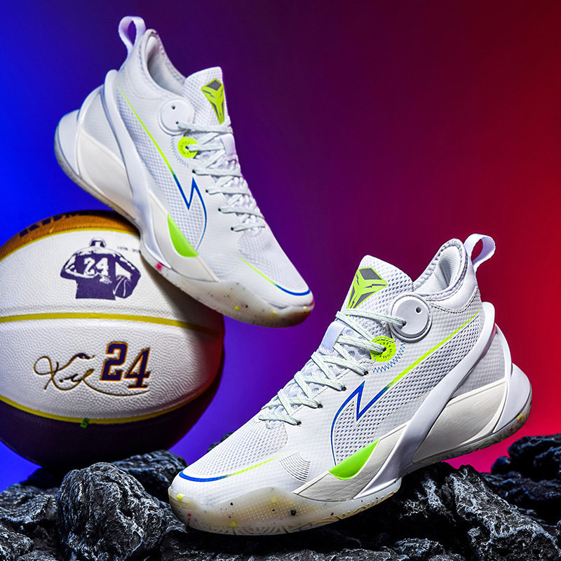 篮球鞋男新款摩擦有声音球鞋青少年情侣运动鞋粉色学生体育训练鞋