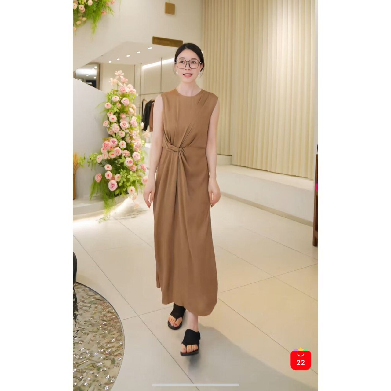 【朵姐臻选】2025新品通勤桑蚕丝真丝连衣裙 785018