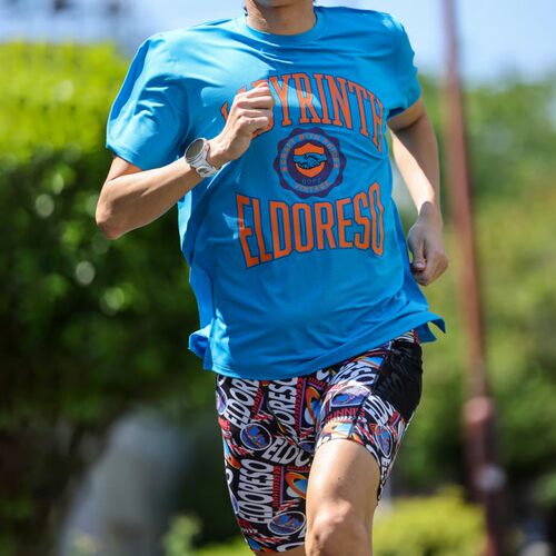 包税包邮 江户久得 ELDORESO男女同款跑步短袖T吸汗速干 日本代购