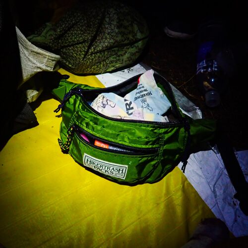 包邮 江户久得 HIKER TRASH 腰包小包 户外登山越野 日本代购