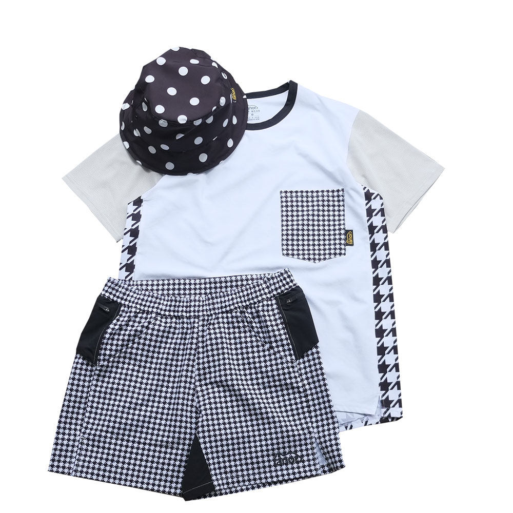 包税包邮 江户久得 ranor 男女同款千鸟格短裤 越野跑步运动 日代