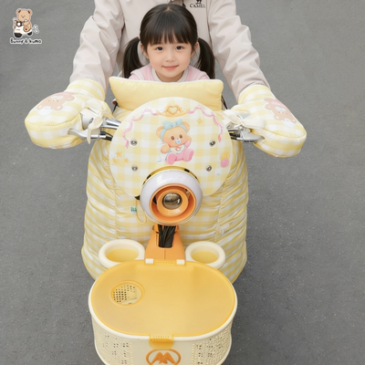 电动车亲子挡风被全包裹不透风