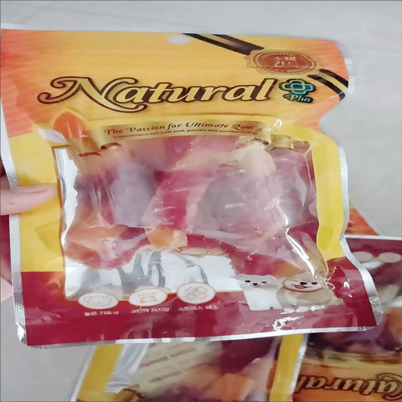 新日期宠物零食成犬幼犬通用鸭肉缠薯条卷大型小型金毛泰迪狗狗奖