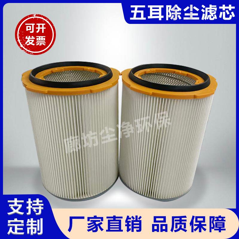 工业五耳快拆除尘滤芯粉末回收除尘器抛丸机集尘器粉尘过滤芯滤筒
