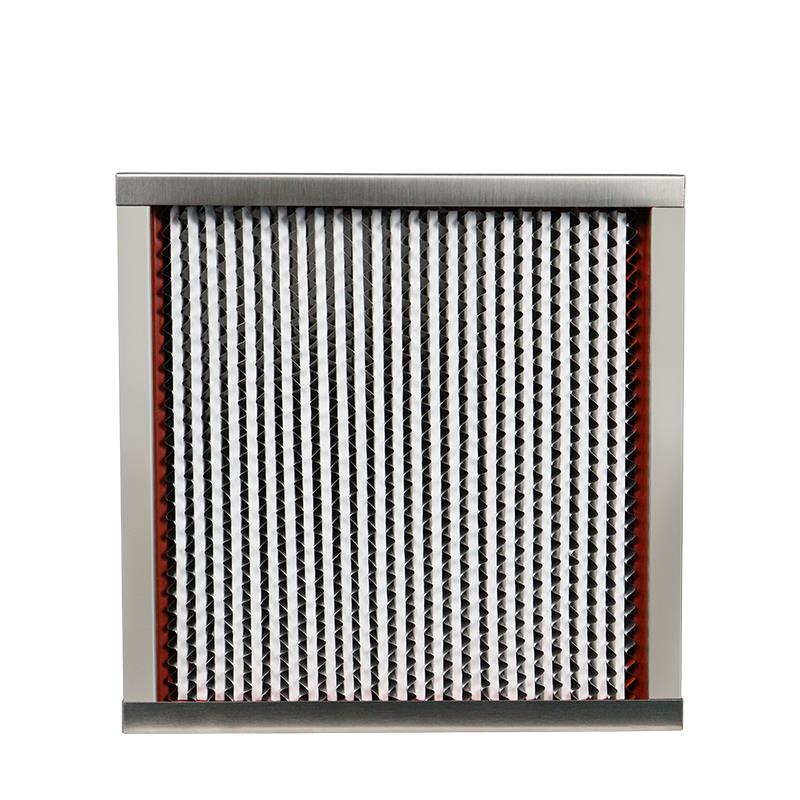 有隔板耐高温高效过滤器H14H13HEPA精密高效过滤网中央空调玻纤纸