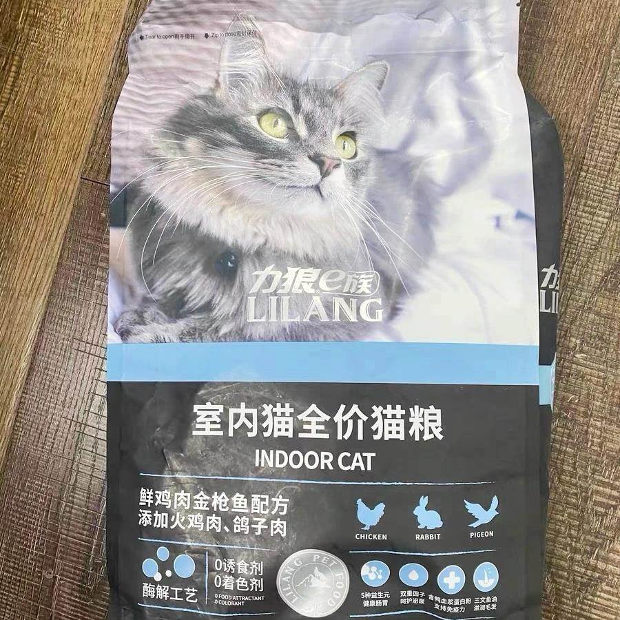 力狼猫粮成猫专用鲜肉蓝猫英短美短布偶通用型营养猫粮食3斤装