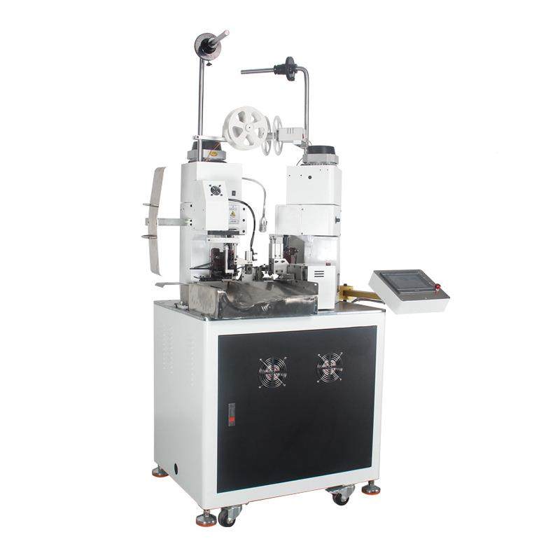 打鼎工供货全自动高速单双头端机半自动静子两裁线剥皮打端子头u.