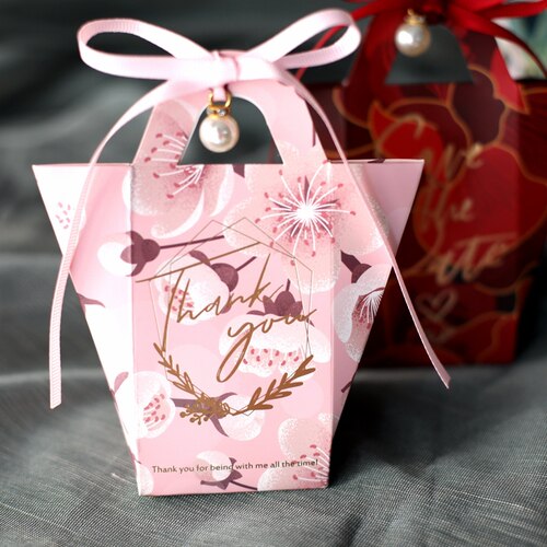 欧式风结婚礼抖音森系手提喜糖盒