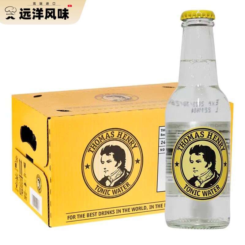德国进口Thomas Henry Tonic托马斯亨利汤力水调金汤力200ml*6瓶