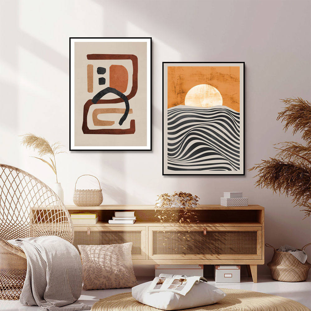 马蒂斯日出抽象装饰画北欧客厅沙发背景墙壁画简约现代卧室挂画