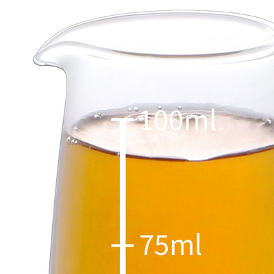 无铅玻璃分酒器无柄带刻度饭店分酒壶家用酒具扎壶100ml