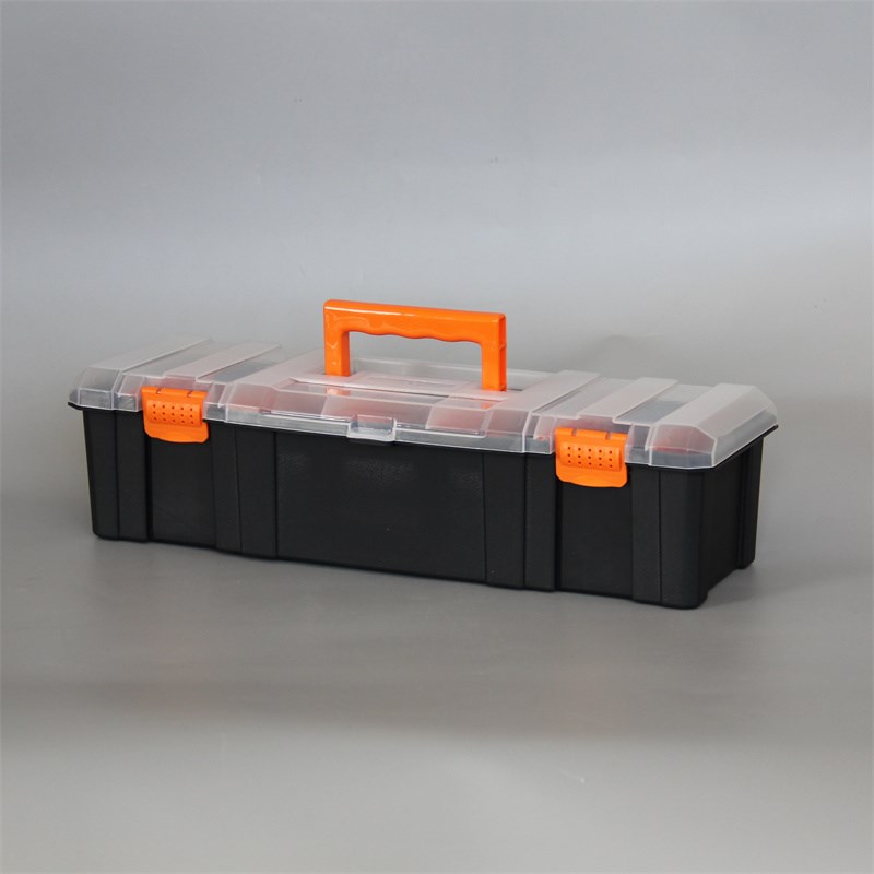 手提式零件盒拼装收纳盒单层双层积木玩具收纳盒元器件工具箱长款