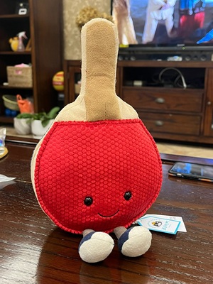 jellycat情人节运动乒乓球羽毛球