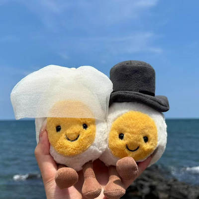 jellycat新郎新娘蛋毕业博士蛋