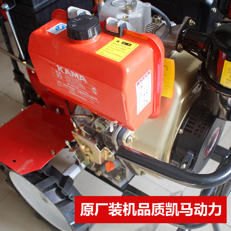 凯马柴油风冷多功能小型微耕机农用拖拉机旋耕开沟松土犁地旋耕机