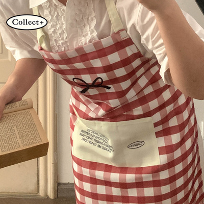 艺术收藏夹 围裙厨房家用复古文艺工作裙头巾咖啡店花艺画室服