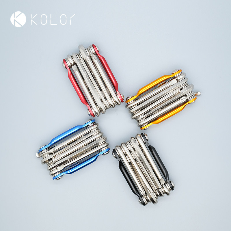 Kolor卡勒单车自行车多功能工具套装拆卸维修带截链器修车