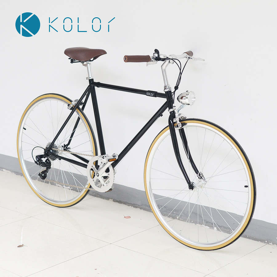 kolor卡勒单车复古大灯网红复古自行车头灯led装电池单车装饰前灯