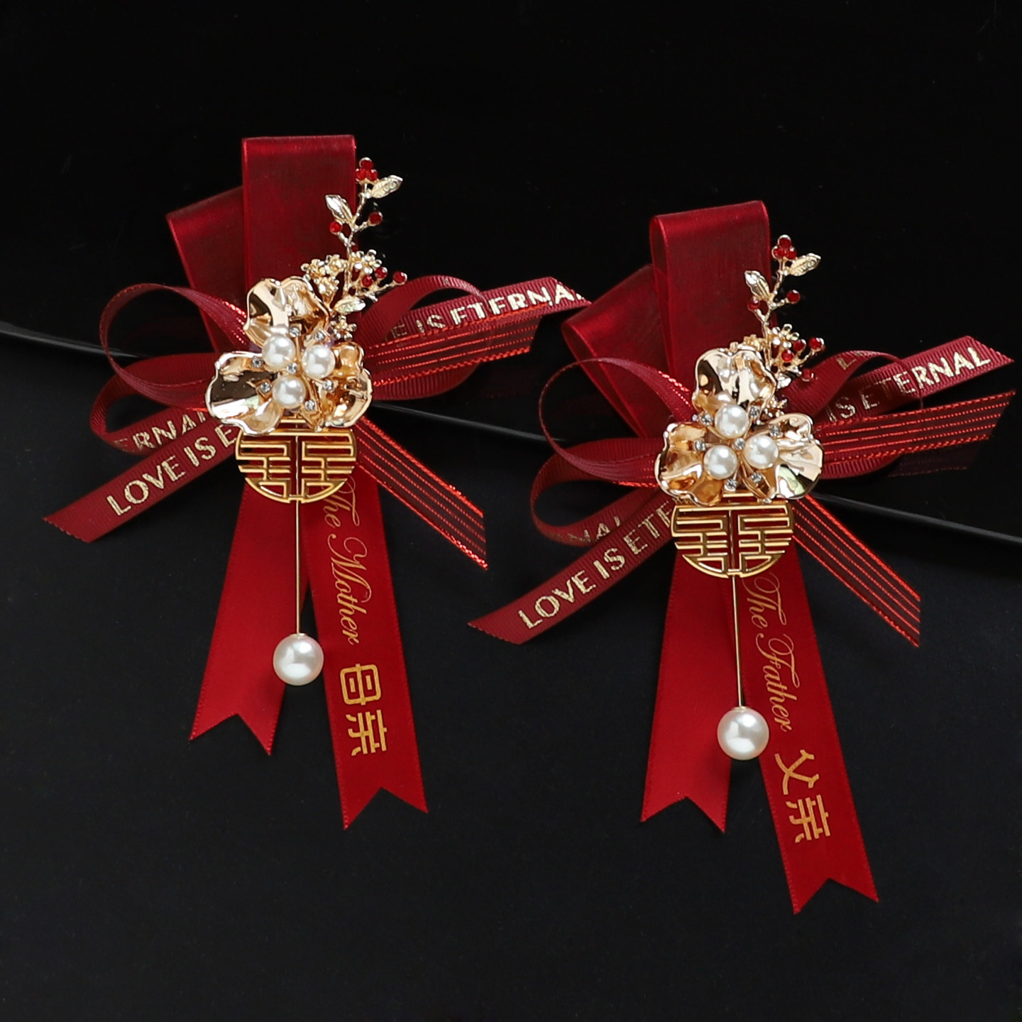 韩式新郎新娘婚礼胸花伴娘手腕花姐妹团手花结婚伴郎襟花贵宾胸针