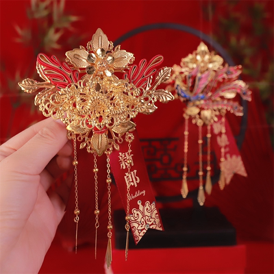 龙凤流苏新郎新娘婚礼胸花襟花