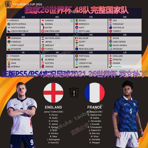 PS4实况足球2021玩26世界杯48队