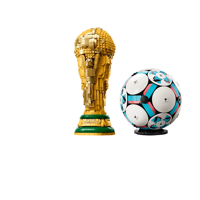重磅新品LEGO乐高43020世界杯奖杯足球益智拼搭积木男孩玩具10岁+