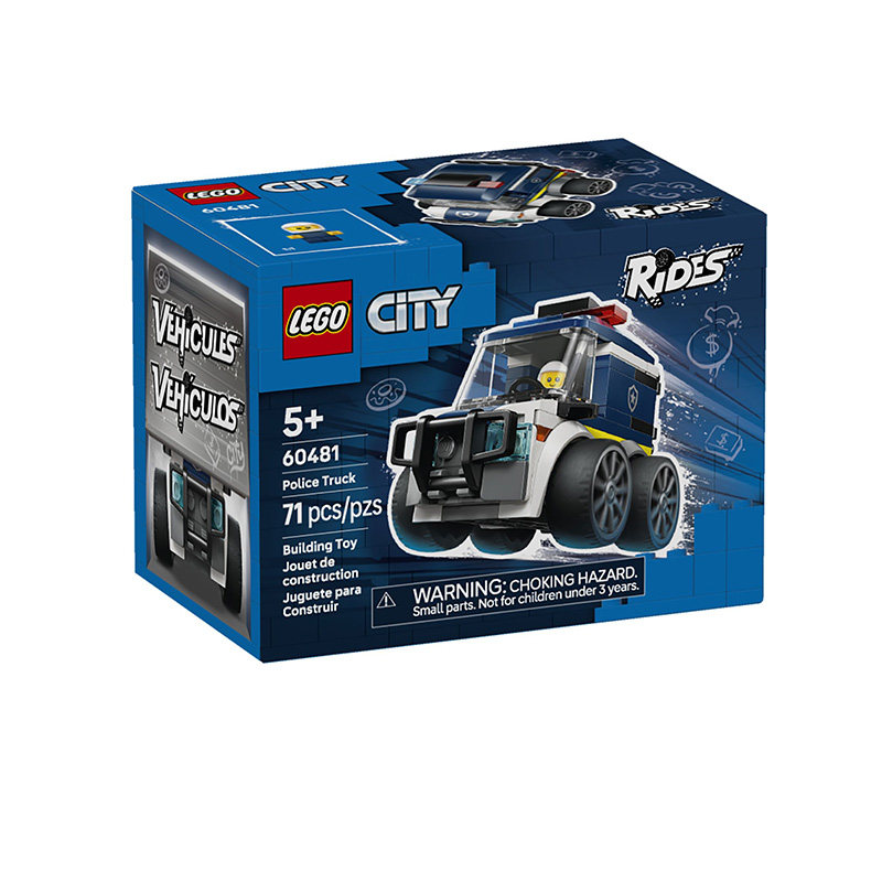 1月新品LEGO乐高60481旋风车队警用卡车益智拼搭积木模型玩具