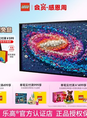 LEGO乐高创意31212/31215/21333银河系梵高向日葵星月夜拼搭积木