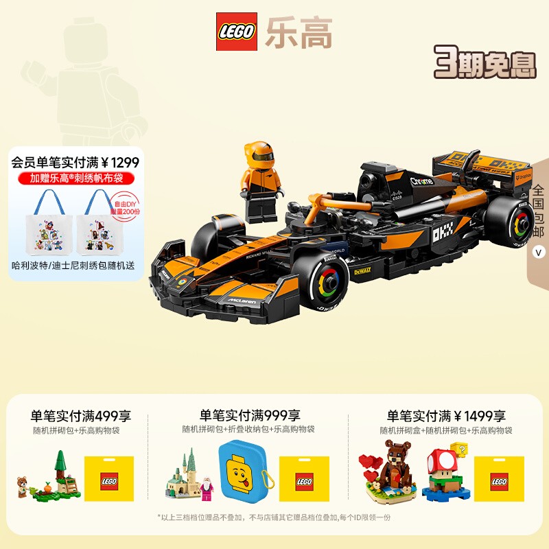 乐高77251迈凯伦车队F1赛车积木