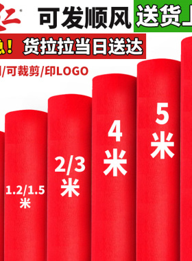 人仁婚庆红地毯结婚红毯满铺地舞台商用开业店铺门口红色婚礼加厚