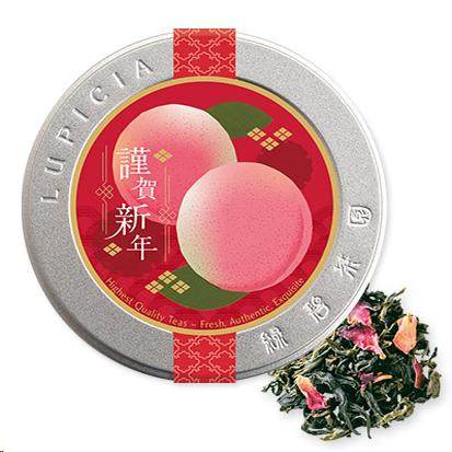 日本进口LUPICIA新年茶礼白桃乌龙茶冷泡茶罐装新年春节限定福罐