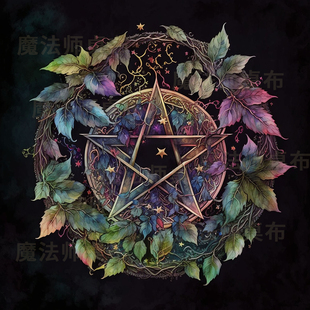 精致独特 塔罗桌布 ta塔luo牌 魔法桌布卡牌桌布绒布 植物星轮