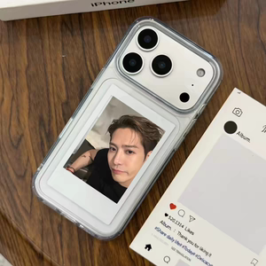 王嘉尔同款DIY拍立得照片适用苹果17Promax手机壳可来图定制17pro透明iPhone16pro情侣16防摔15保护套14/13潮