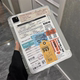 水晶款 DIY登机牌适用ipadair2025保护套pro13防弯10.2亚克力ipad11带笔槽mini7创意10.5磁吸9.7