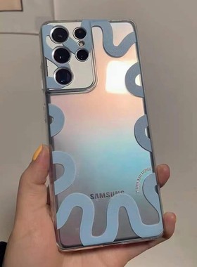 金智妮jennie同款适用三星S25+手机壳S23透明Note20ultra潮s21个性s20情侣s24ultra