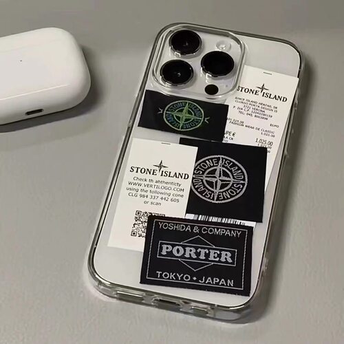 小红书同款diy石头岛标签适用iphone17苹果16ProMax手机壳15创意XR个性13Pro网红x防摔12个性14plus