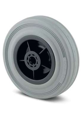 Tente PIR100X32-12 灰色橡胶无标记手推车轮 70公斤
