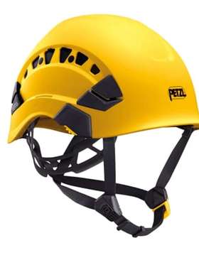 Petzl A010CA01 VERTEX VENT 黑色黄色安全头盔 带下巴带可调节通