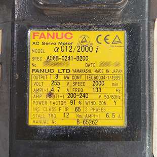 0NA412UCA0020B伺服电机6B20202出41BFA发那科06B