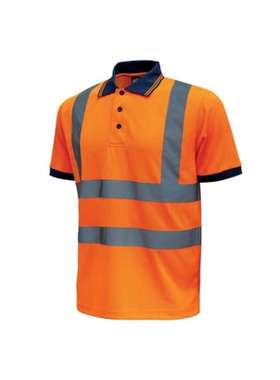 UPower WHL198OF-4XL 优派 Hi - 浅荧光黄棉质涤纶Polo衫 - 3XL