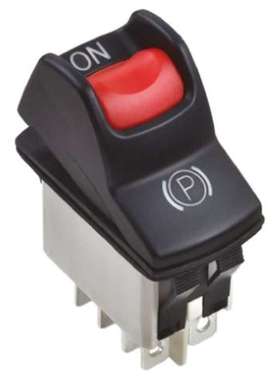 APEM KL46CAKJG226N01A6 带照明的 DPST 开启摇臂开关面板安装