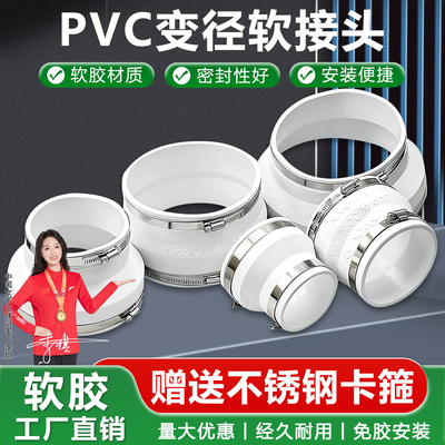风机连接件pvc变径软性接头