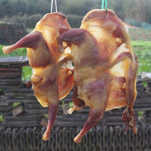 湖北特产风干鸡鸭荆门十里铺农家散养土鸡手工腌制腊味清蒸咸鸡