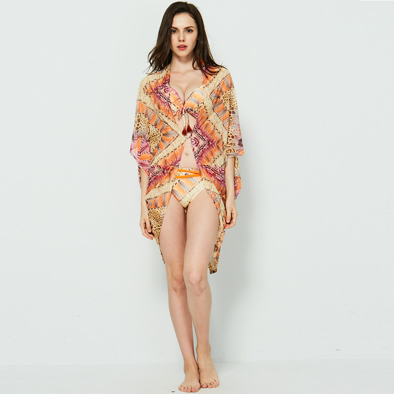 zoke比基尼三件套性感网纱罩衫泳衣女小胸聚拢裙式显瘦温泉游泳衣|msdalam kategori sukan/Yoga/kecergasan/bekalan peminat, berenang, Bikini - dari Buy2taobao.com untuk memberikan perkhidmatan ejen Taobao profesional membeli