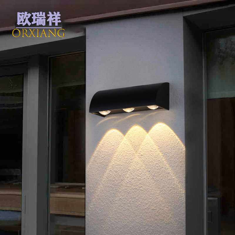 户外壁灯门牌灯led防水3头民宿壁挂轻奢玄关客厅过道别墅庭院创意