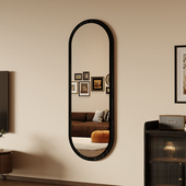 中古风全身镜壁挂式 全身镜家用异形贴墙大镜子网红卧室挂墙全身镜