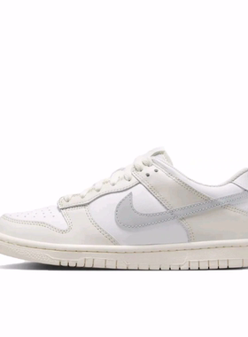 NikeDunk 舒适 轻盈GS 低帮 板鞋 灰白色 男女同款