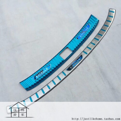 18/19款别克阅朗 专用不锈钢内外后护板I 尾箱防护门槛条 后杠踏