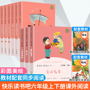 全套6册人民教育出版 书籍 社尼尔斯骑鹅旅行记汤姆索亚历险鲁滨逊漂流记六年级下册快乐读书吧课外阅读书儿童文学带拼音小学生正版